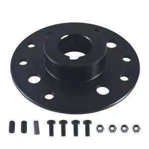 1인치 보어 1/4인치 키웨이 헤비 듀티 리어 스프로켓 드럼 브레이크 미니 자전거 및 고카트 블랙용 허브