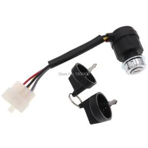 호환 JK425-2 점화 잠금 시동 스위치 키  KIPOR KGE6500E 발전기용  5 핀