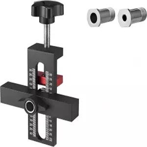 캐비닛 도어 장착 지그 조절 가능한 위치 설정 장치와 드릴 지그가 있는 하드웨어 대부분의 설치를 위한
