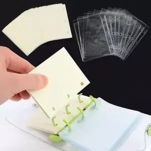 투명다이어리속지 미니 링바인더 속지 투명 3공 무지종이 다이어리