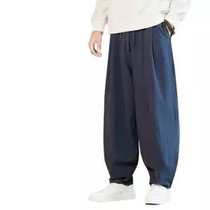 기모 항아리바지 남자 방한 와이드 빅사이즈 벌룬핏