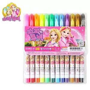 동아 소피루비 향기 싸인펜 12색 (사인펜)