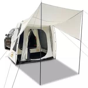 캠핑용 자동차 텐트 4-6인용 유니버설 SUV 밴 테일게이트 방수 UPF 50 + 별도 스크린 포함