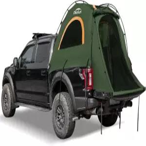 디카선 트럭 침대 텐트 더블 레이어 픽업 방수 PU3000mm 캠핑용 텐트(오렌지-그레이)