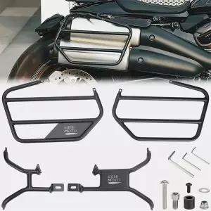 스포츠 바이크 오토바이 새들백 가드 지원 키트 브래킷 마운트 SS1250 Sportster S 1250 RH1250 - 액세서리