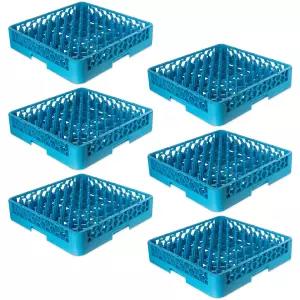 칼라일 푸드서비스 제품 상업용 세탁기용 옵티클린 페그 접시 선반 톨 파란색(6팩)