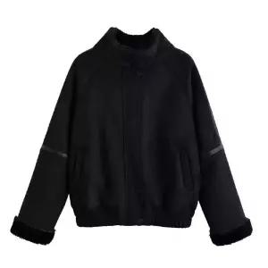 추동 블라우스 무스탕 자켓 칼라감 점퍼 가죽 융털 여성패션 일체형 DL4