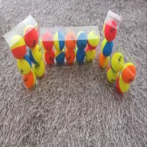 중고 골프공  Q-STAR 디바이드 혼합컬러 3피스 로스트볼 10구 (투명케이스 포