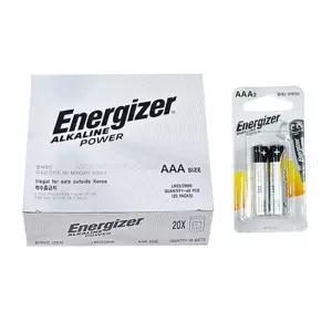 (AAA 2개입x20카드) 에너자이저 알카라인 건전지/배터리/밧데리/뱃터리/일회용/손전등/교체용/랜턴/후레쉬