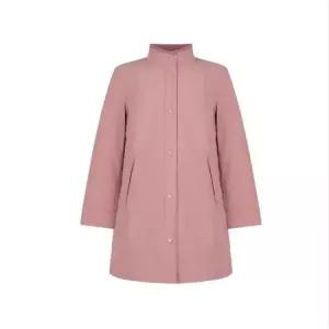 크로커다일 레이디소매 체크 배색 패딩 코트 CLESPD101