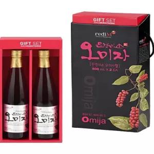 문경 오미자청 500ml x2 문경미소 오미자 주스 즙 엑기스 명절 선물 임산부 x3SET(SH)
