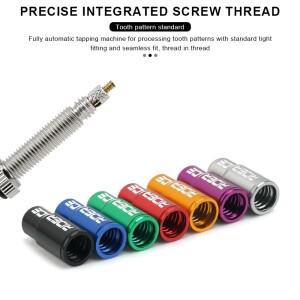 호환 10개 자전거 타이어 밸브 캡 초경량 알루미늄 튜브 가스 노즐 커버 FV 프레스타 방진 보호