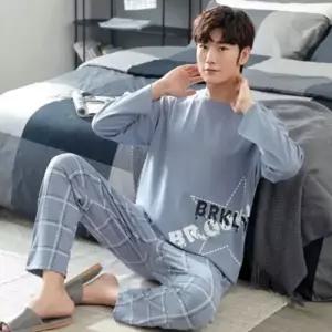 남성 홈웨어 이지웨어 잠옷 상의 하의 세트 부드러운 잠옷세트 내복 남성