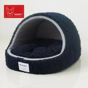 [반려] 대형 피크 동글이하우스 네이비 강아지방석 강아지침