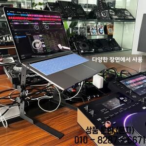 파이오니어 DJ 노트북 스탠드 컴퓨터 무대 장비 랙 높이 조절 가능 데스크탑 믹싱 콘솔용 지원