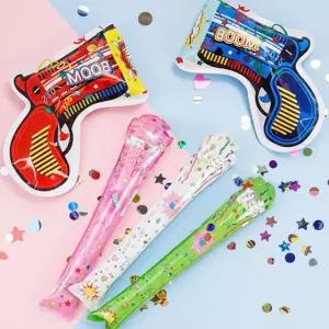 폭죽 컨페티 생일 총 건 놀이 웨딩 꽃 가루 플라워 하트 종이 축하 파티 실내 축포 놀이