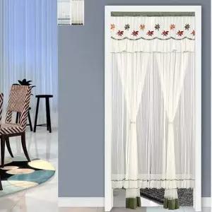 레이스 문가리개 커튼 방문 주방 가림막 120x210cm