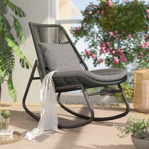 테라스 흔들의자 야외 발코니 라탄 원목 마당 전원주택 정원