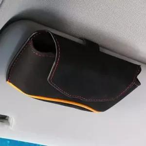 자동차 스웨이드 썬바이저 선글라스 홀더 C58 블랙