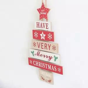 작은 나무 벽트리 걸이 크리스마스 벽장식 문장식