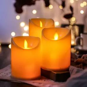 흔들리는 LED 캔들 촛불 감성 무드등 건전지용