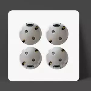 현대 매입4구 콘센트 보조대포함