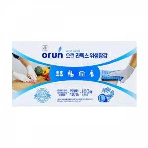 TBZ BTM 라텍스 위생장갑-대형 100매