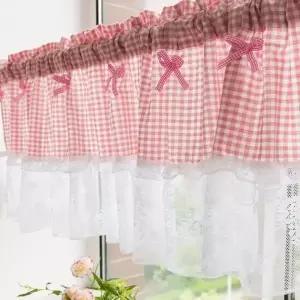 주방창문커튼 미니 가림막 레이스 공간분리 150x45cm