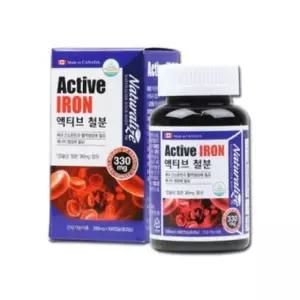 [유로메디] 네추럴라이즈 액티브 철분 330mg 100캡슐 3개월분 임신준비