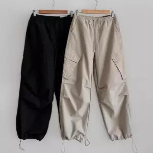 [신상오픈런]여성 아메카지 스타일 카고 파라슈트 스트링 기모 바지 (44092353)