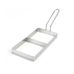 [하프클럽/브이와이]옆손잡이 사각 계란틀 토스트틀 2구