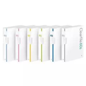 대용량 인덱스 클리어화일 60매 A4 핑크 F524A-75