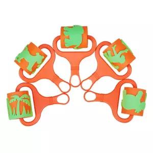 (정글동물) 미술 EVA 롤러 세트/놀이/놀잇감/어린이/유아/키즈/물감/무늬/모양/아동/어린이집/유치원/공예