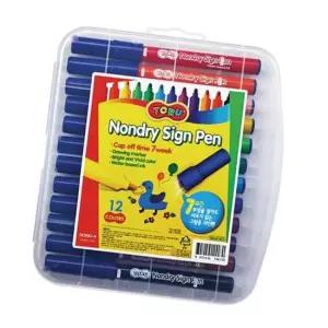 동아 논드라이 싸인펜 12색 1SET 부드러운 그리기펜