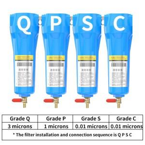 호환 3/4인치 1-1/2인치 오일 워터 세퍼레이터 015 35 Q P S C 에어 컴프레서 액세서리 압축 공기 정밀 필