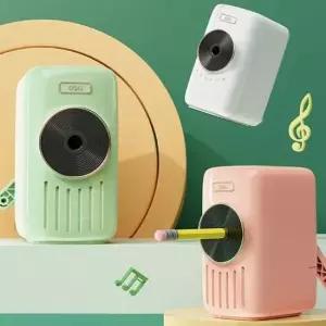 오르골 5단 심조절 미니 연필깎이 1P 멜로디 학용품