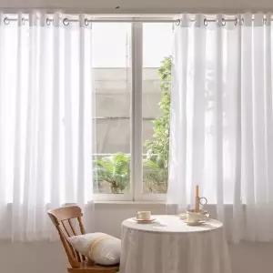 고밀도 쉬폰커튼 아일렛형 핀형 작은창 커텐 차광