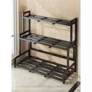 계단식 화분 진열대 80CM 이동식 베란다 정리대 3단 스탠드 다육이