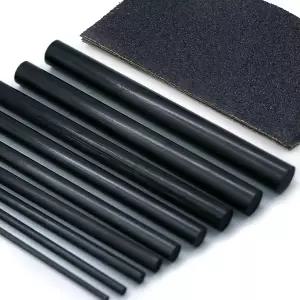 에폭시가 포함된 FishTrip 낚싯대 수리 키트 10개 탄소 섬유 스틱 극 제작 AB 소금물 담수 방적 주조용