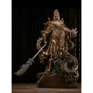 삼국지 대형 관우동상 조각상 소품 선물 사무실 금전운 피규어 장식품