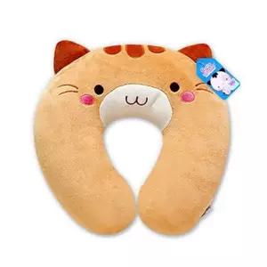 미네코 목쿠션 브라운 고양이 목베게 31cm