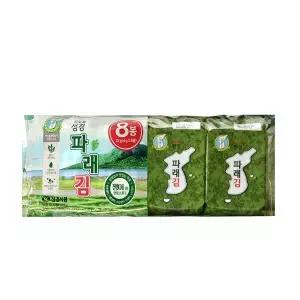 [하프클럽/베스트쇼핑]지도표 성경김 파래 식탁김 8단 4g (8봉 x 12개) 96개, 한