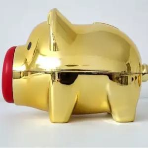 골드 팬시 돼지저금통(대) ND-371 황금