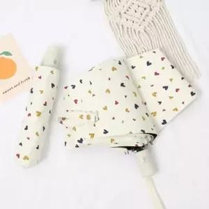 하트 우산 자동 접는 양우산 방수