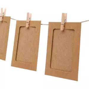 (10p 3x4 크라프트) 가랜드 종이 액자/프레임/사진/포토/인화/보관/장식/데코/인테리어/폴라로이드/액자틀