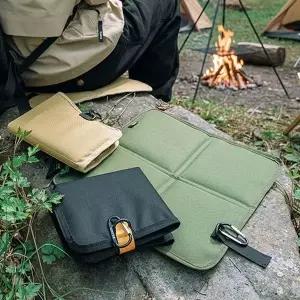 [셀러에이드]히키스 휴대용 방수600D 옥스퍼드 원단 폴딩 매트 등산 백패킹 방석