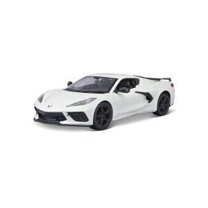 마이스토 1:24 조립 라인 2020 쉐보레 가오리 쿠페, 콜벳 흰색