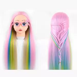 머리땋기 연습용 마네킹 미용연습 가발 연습 컷트 헤어 머리