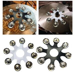 호환 드럼 심벌즈 하이햇 탬버린 타악기 액세서리 효과용 벨 스택 크래쉬 라이드