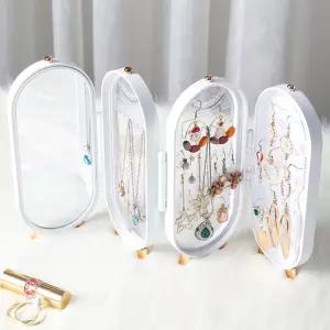 레트로 보석함 심플 반지 귀걸이 박스 미니 보관함 cJo7+6EQJ